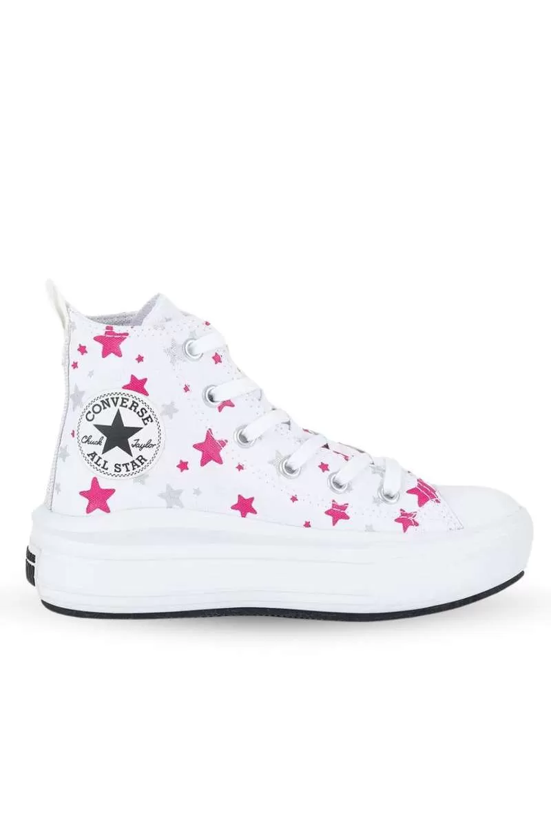 CHUCK TAYLOR ALL STAR MOVE - Branco / prata