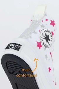 CHUCK TAYLOR ALL STAR MOVE - Branco / prata