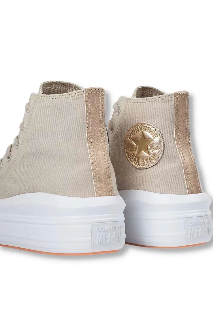 Tenis Converse Chuck Taylor All Star Bege Dourado